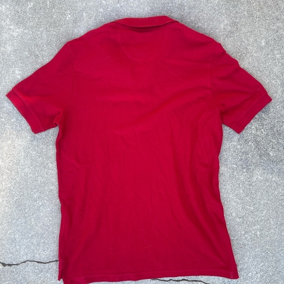 Chaps Red Short Sleeve Men's Everyday Polo muscle Shirt Medium NWT - Picture 2 of 5